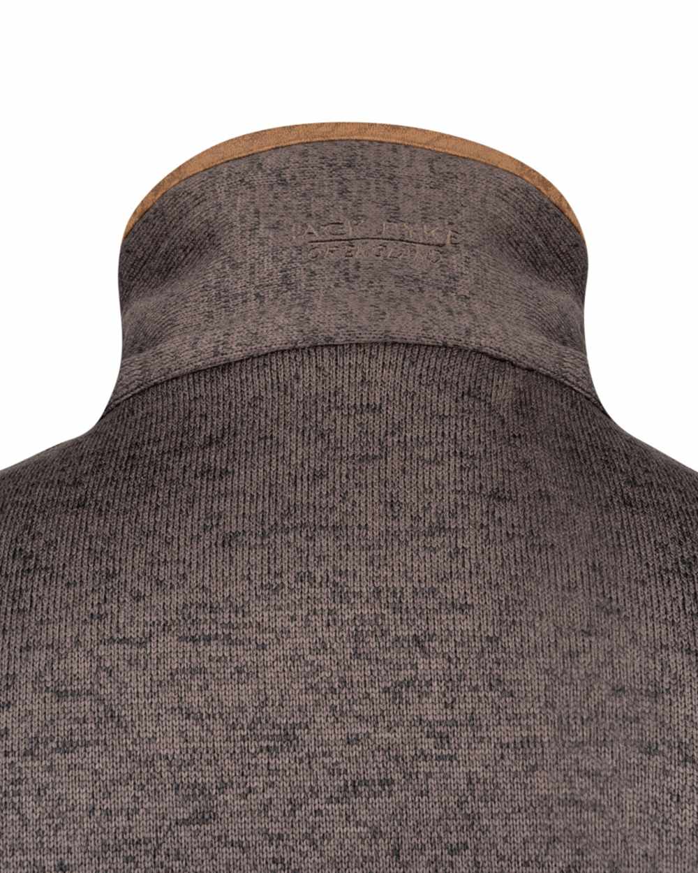 Brown Coloured Jack Pyke Mens Melange Fleece Gilet on white background 