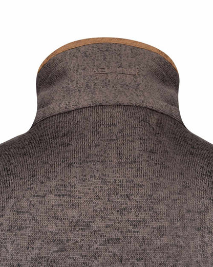 Brown Coloured Jack Pyke Mens Melange Fleece Gilet on white background 