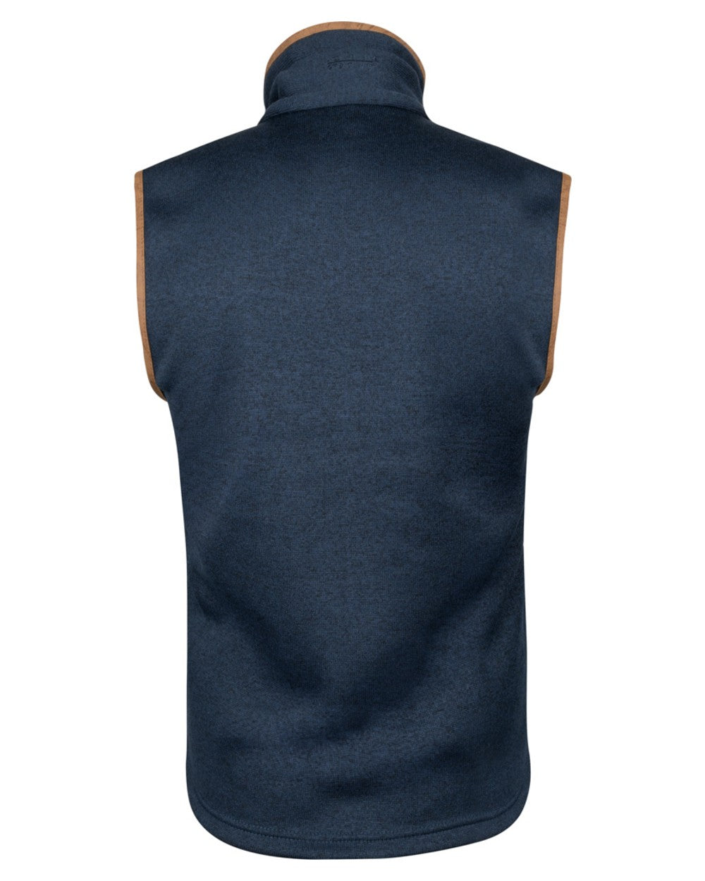Navy Coloured Jack Pyke Mens Melange Fleece Gilet on white background 