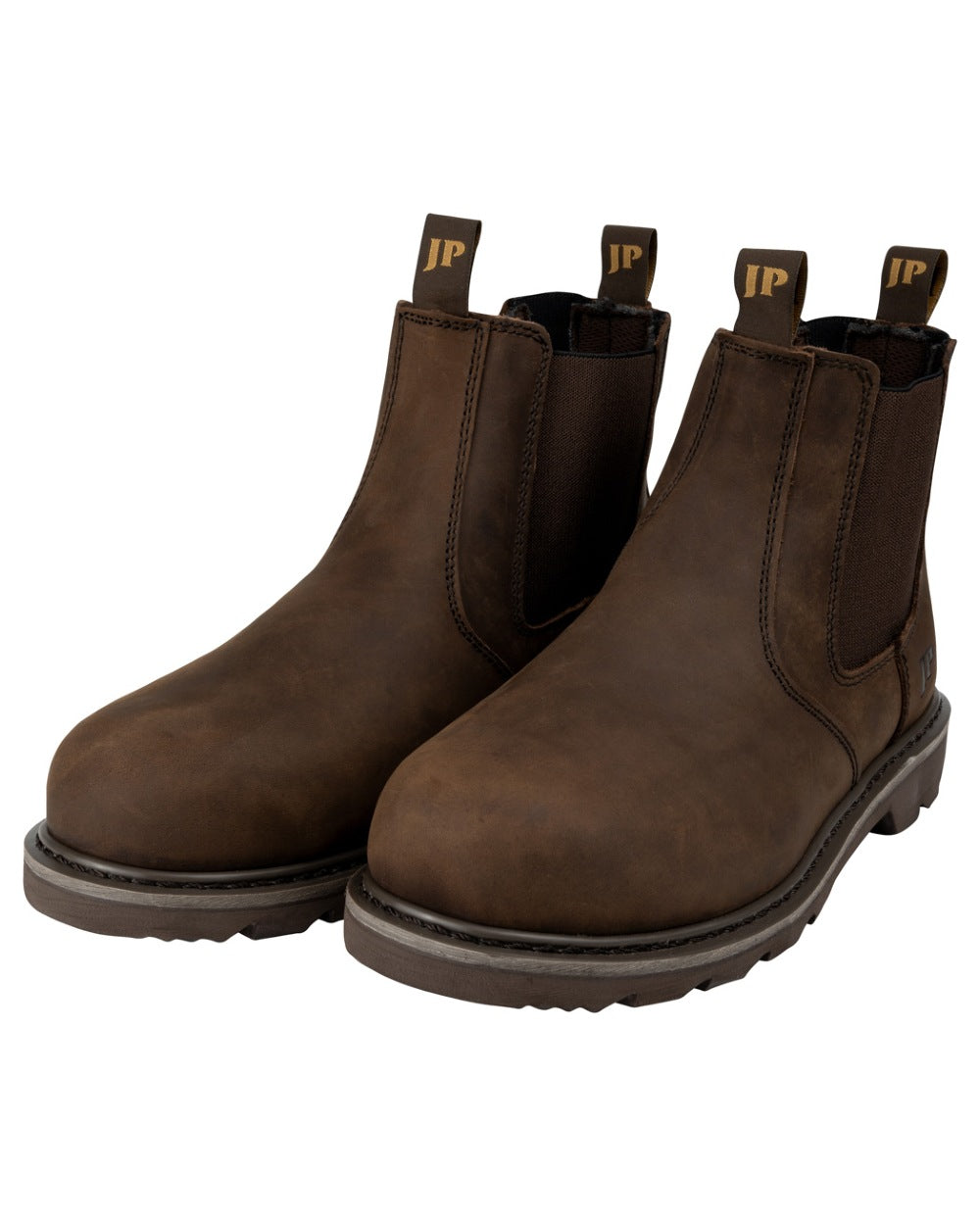Brown coloured Jack Pyke Mens Safety Dealer Boots on white background 