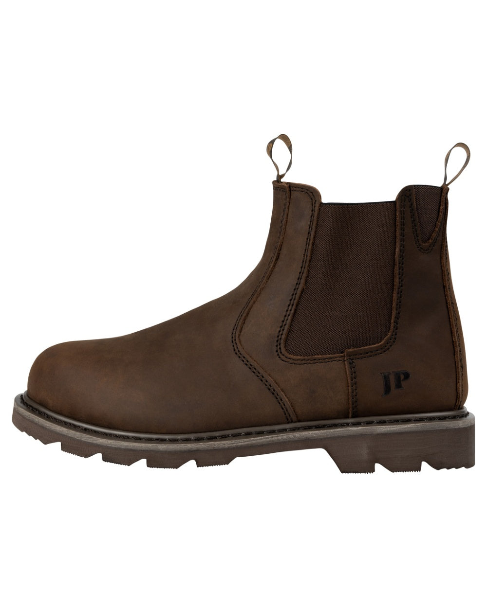 Brown coloured Jack Pyke Mens Safety Dealer Boots on white background 