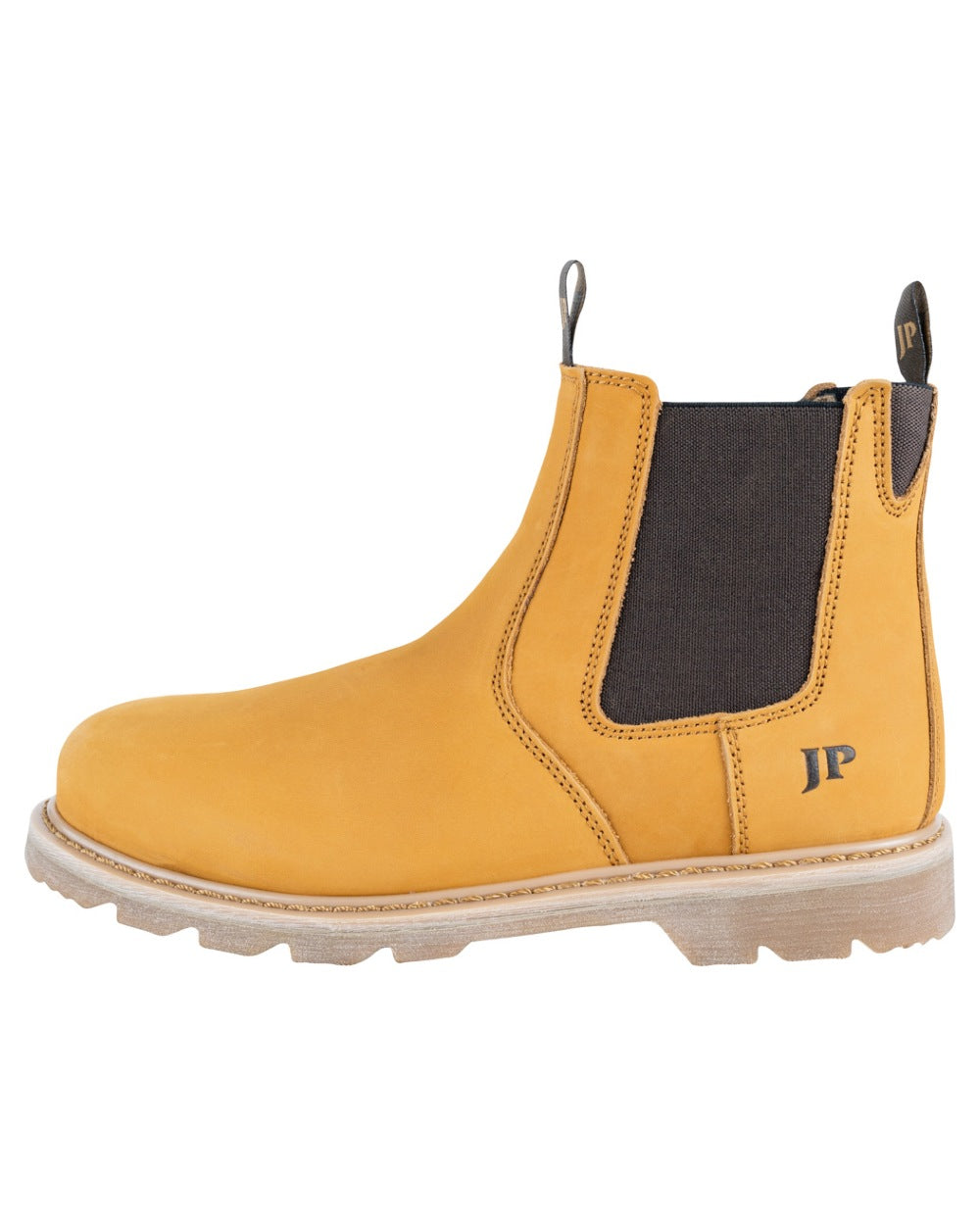 Honey coloured Jack Pyke Mens Safety Dealer Boots on white background 