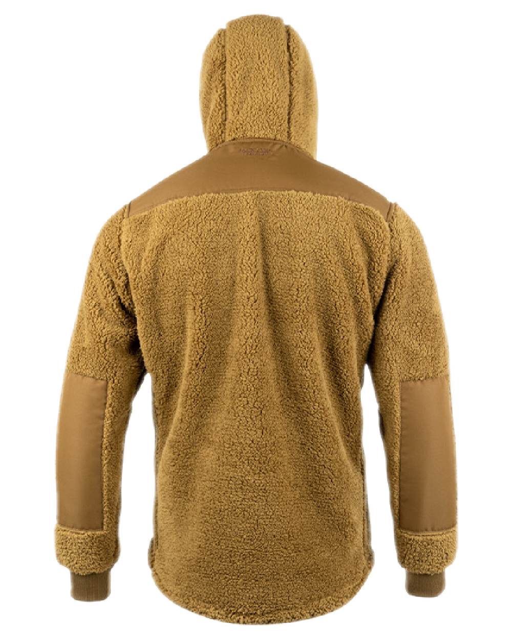 Camel Coloured Jack Pyke Mens Sherpa Fleece Hoodie Gen 2 on white background 