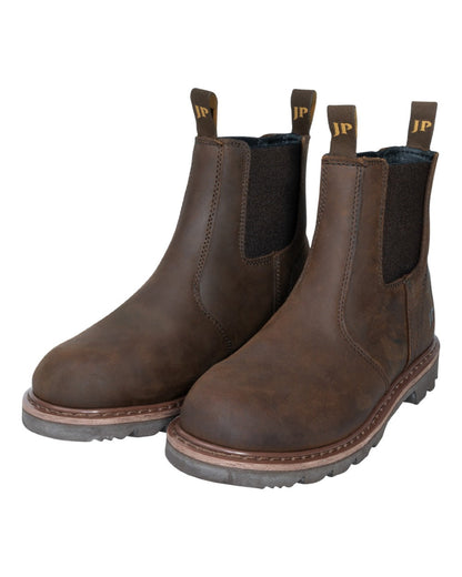 Brown Coloured Jack Pyke Mens Shires Dealer Boots on white background 