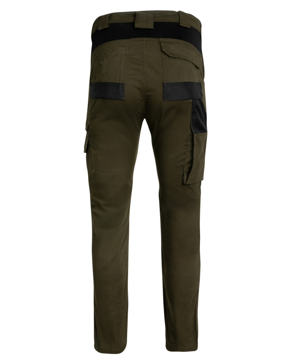 Green Coloured Jack Pyke Mens Technical Work Trousers on white background 