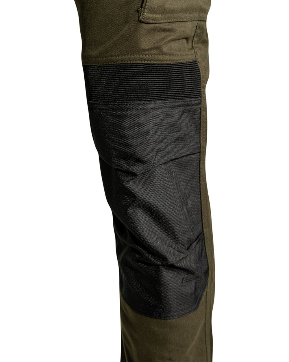 Green Coloured Jack Pyke Mens Technical Work Trousers on white background 