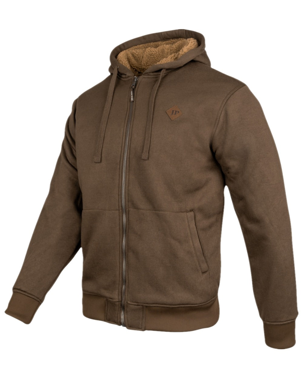 Coyote Coloured Jack Pyke Mens Yakka Hoodie on white background 