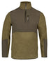 Dark Mustard coloured Jack Pyke Rannock Fleece Pullover on white background 