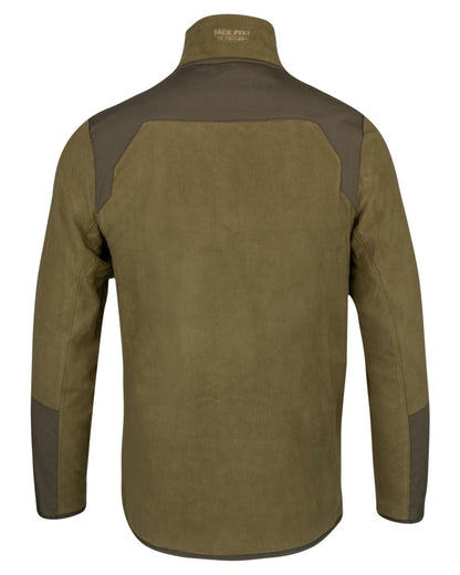Dark Mustard coloured Jack Pyke Rannock Fleece Pullover on white background 