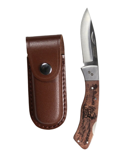 Deer style Jack Pyke Shires Knife Range on blurry background 