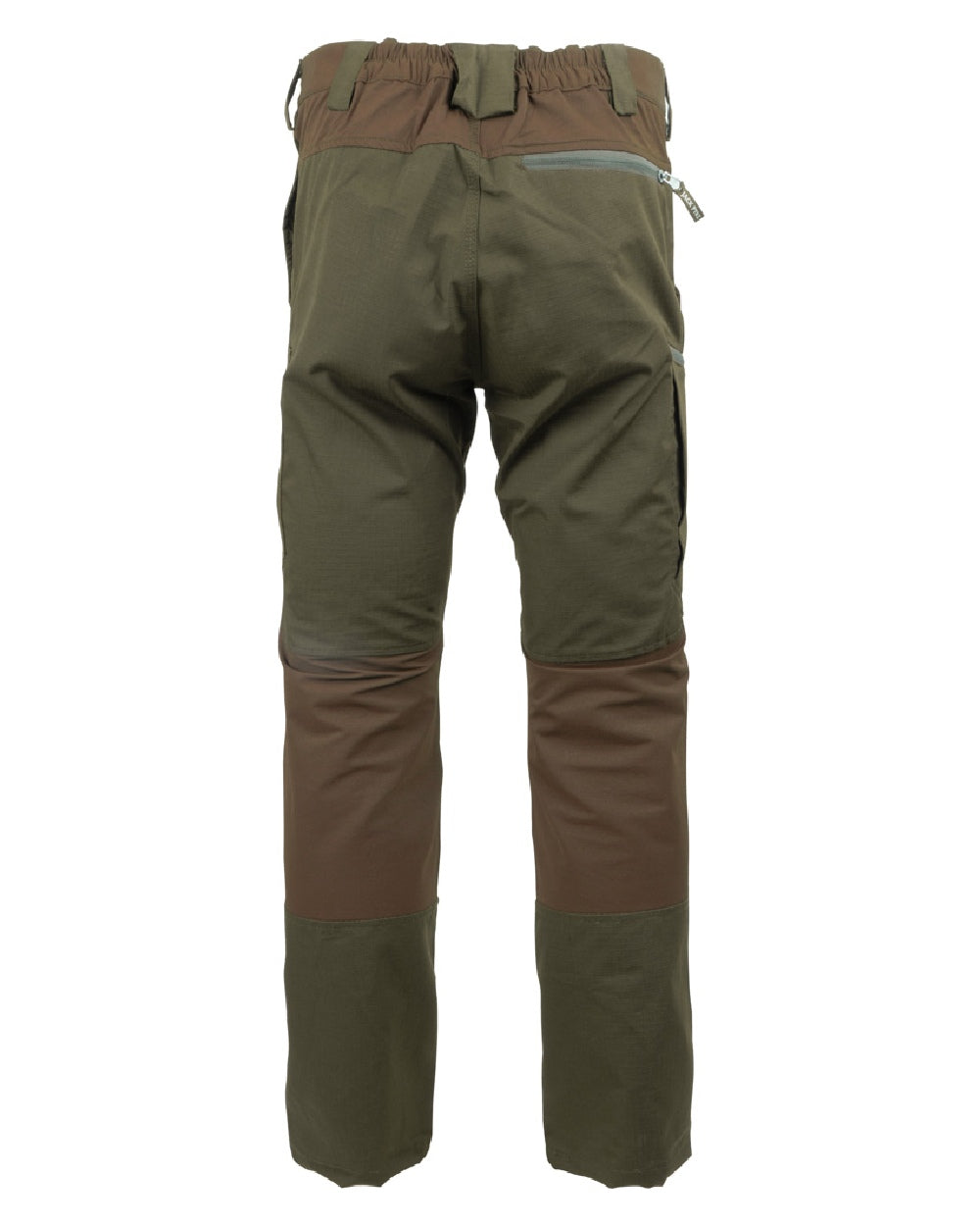 Brown coloured Jack Pyke Technical Hybrid Trousers on white background 