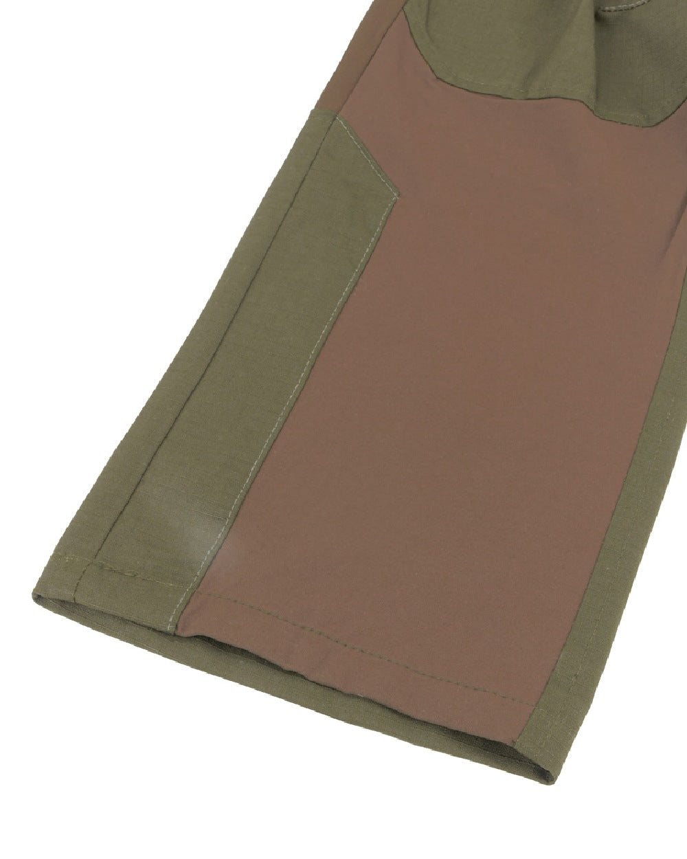 Brown coloured Jack Pyke Technical Hybrid Trousers on white background 