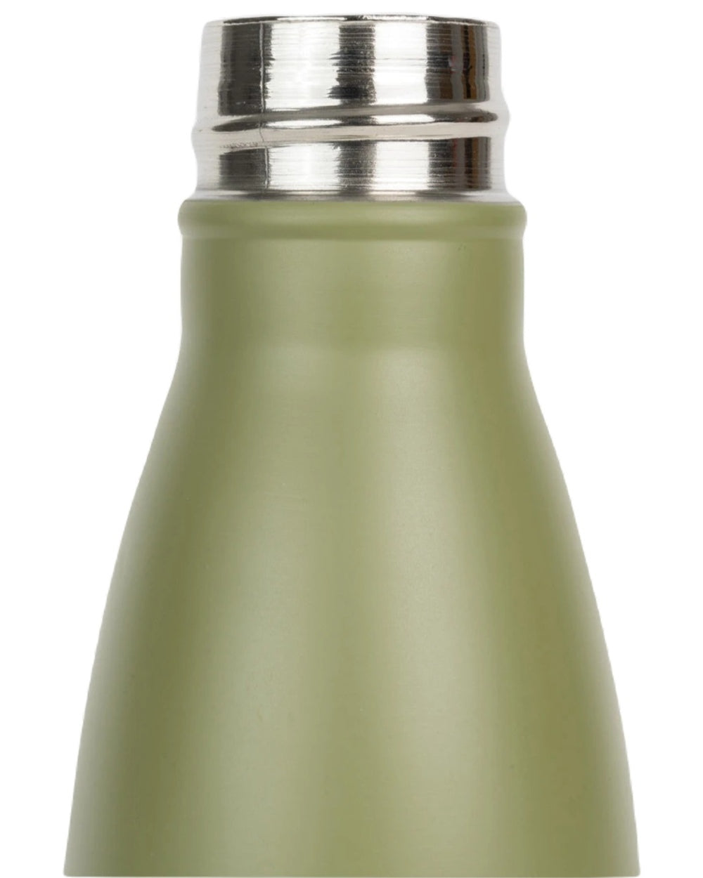 Matt Green coloured Jack Pyke Thermal Bottle on white background 