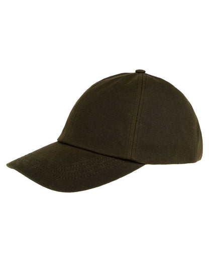 Green coloured Jack Pyke Wax Baseball Cap on white background 