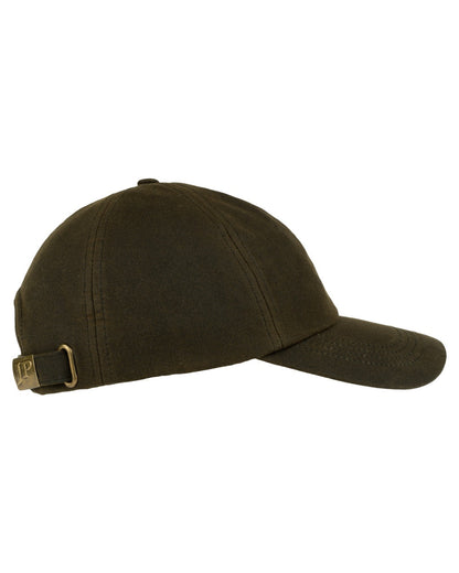 Green coloured Jack Pyke Wax Baseball Cap on white background 