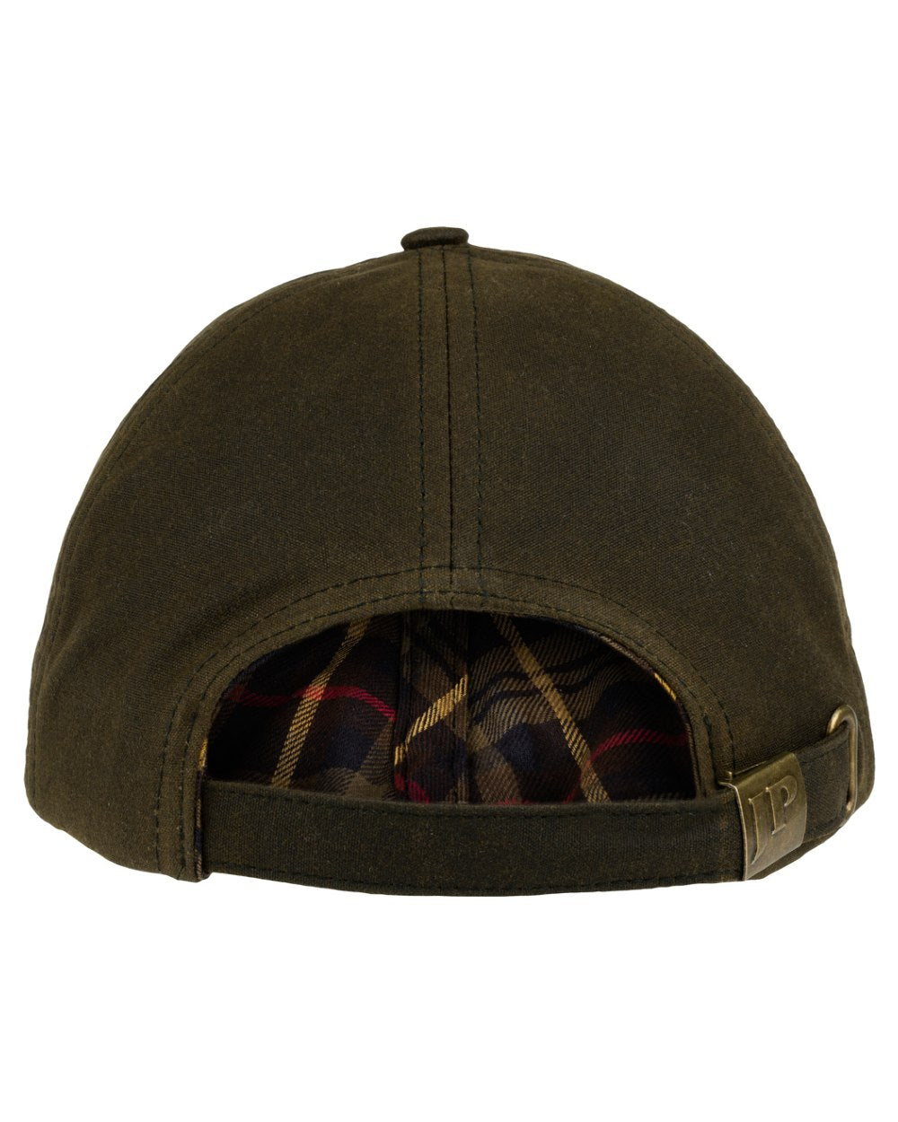 Green coloured Jack Pyke Wax Baseball Cap on white background 