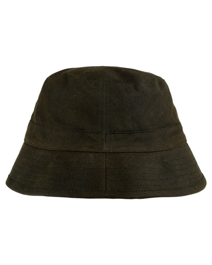 Green coloured Jack Pyke Wax Bucket Hat on white background 