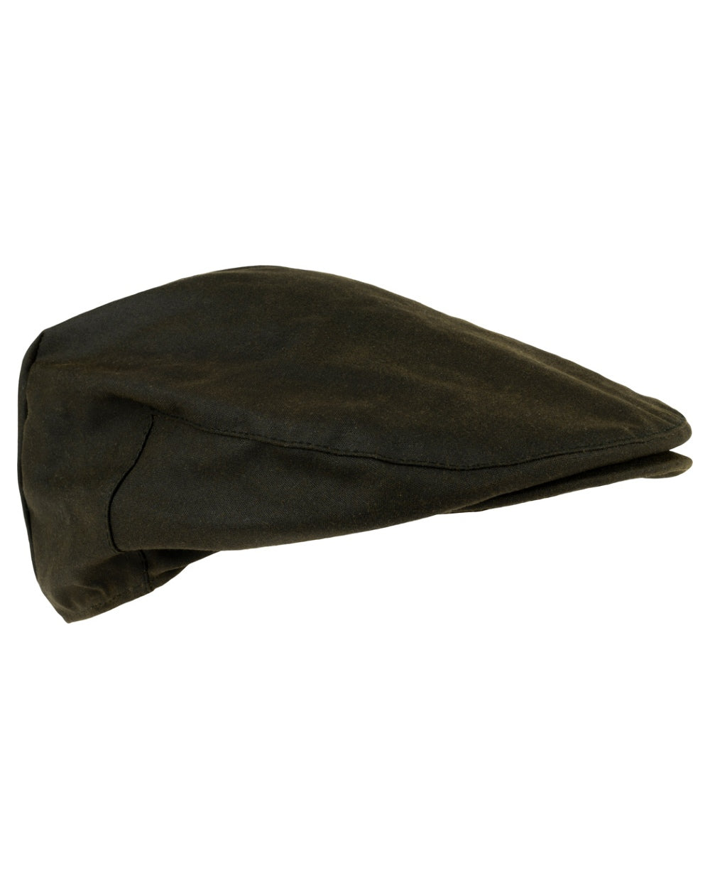 Green coloured Jack Pyke Wax Flat Cap on white background 