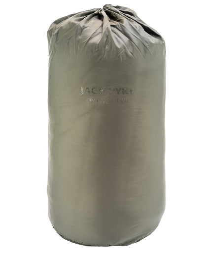 Green coloured Jack Pyke Weardale Quilted Jacket on white background 