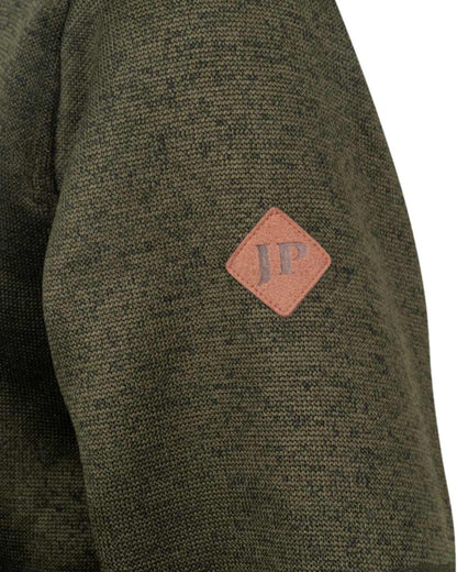 Dark Olive Coloured Jack Pyke Womens Scandinavian Fleece Jacket on white background 