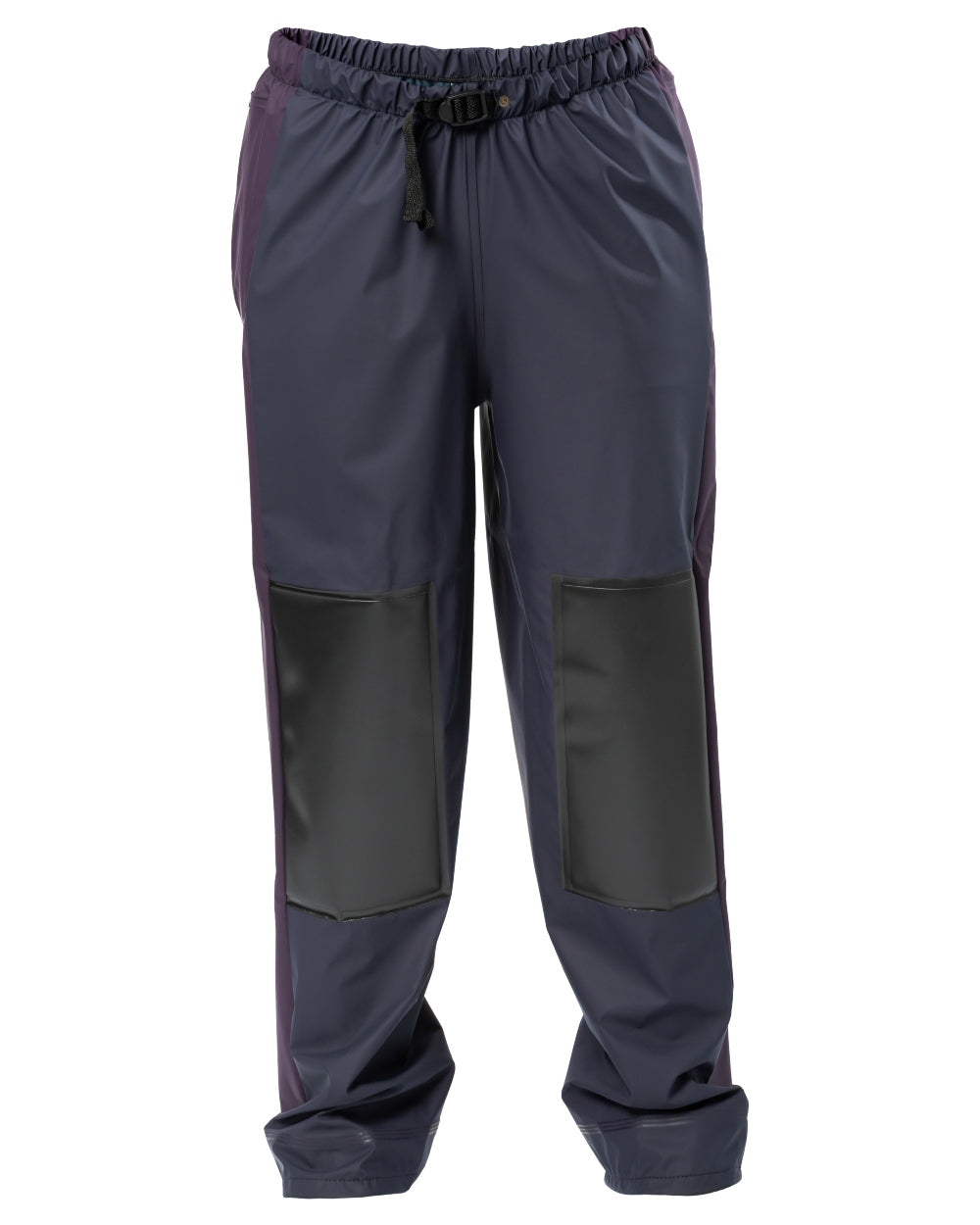 Navy coloured Kaiwaka Agtex Lady Of The Land Overtrousers on white background 