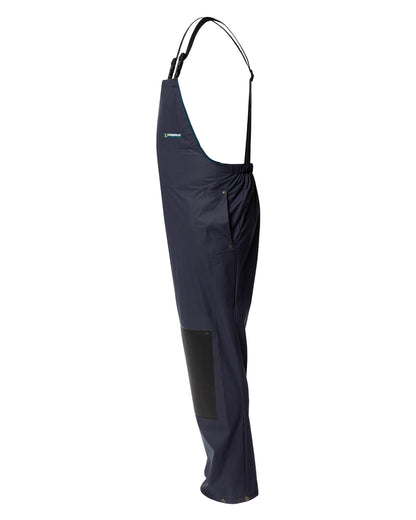 Navy coloured Kaiwaka Mens Agtex Bib Overtrousers on white background 