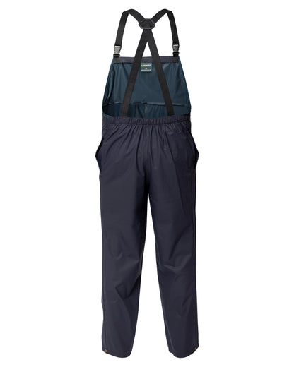Navy coloured Kaiwaka Mens Agtex Bib Overtrousers on white background 