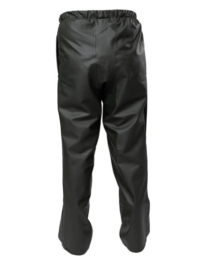 Green coloured Kaiwaka Mens Dairytex Overtrousers on white background 