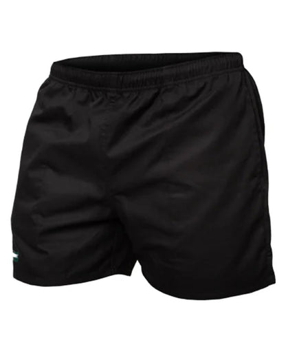 Black coloured Kaiwaka Mens Shorts on white background 