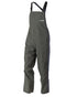 Olive coloured Kaiwaka Mens Stormforce Bib Overtrousers on white background 