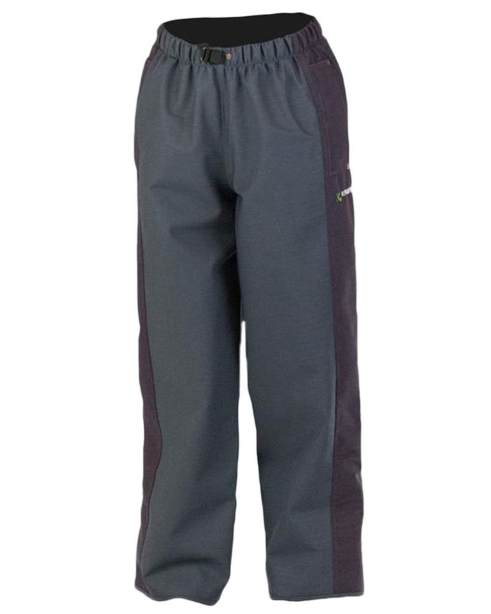 Navy coloured Kaiwaka Womens Stormforce Overtrouser on white background 