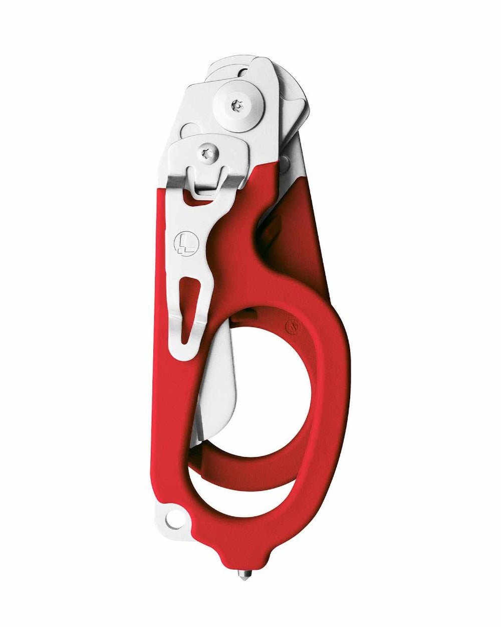  Red Coloured Leatherman Raptor Emergency Foldable Medical Shears On A White Background 
