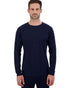 Midnight Silver Coloured Line 7 Mens Merino Long Sleeve Raglan T-Shirt Baselayer on white background 