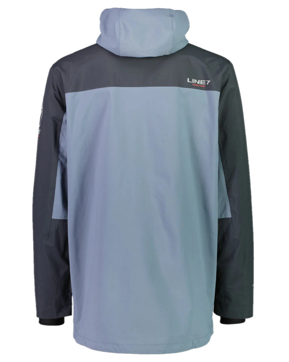 Stormy Weather Ebony Coloured Line 7 Mens Storm Armour10 Waterproof 2 Layer Jacket on white background 