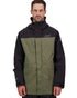 Moss Black Coloured Line 7 Mens Territory Storm Pro20 Waterproof Jacket on white background 