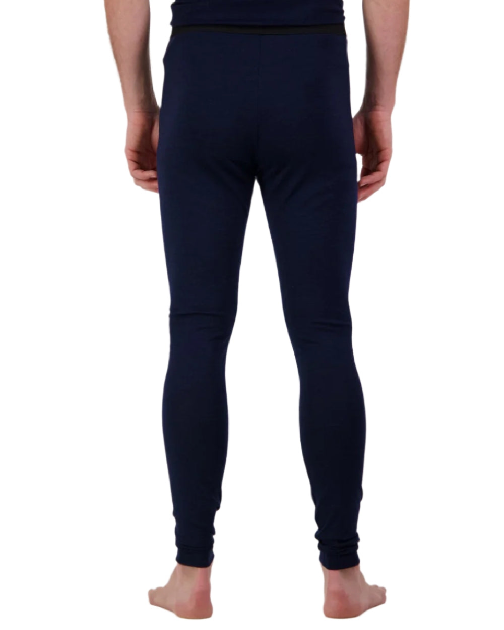 Midnight Coloured Line 7 Merino Leggings on white background 