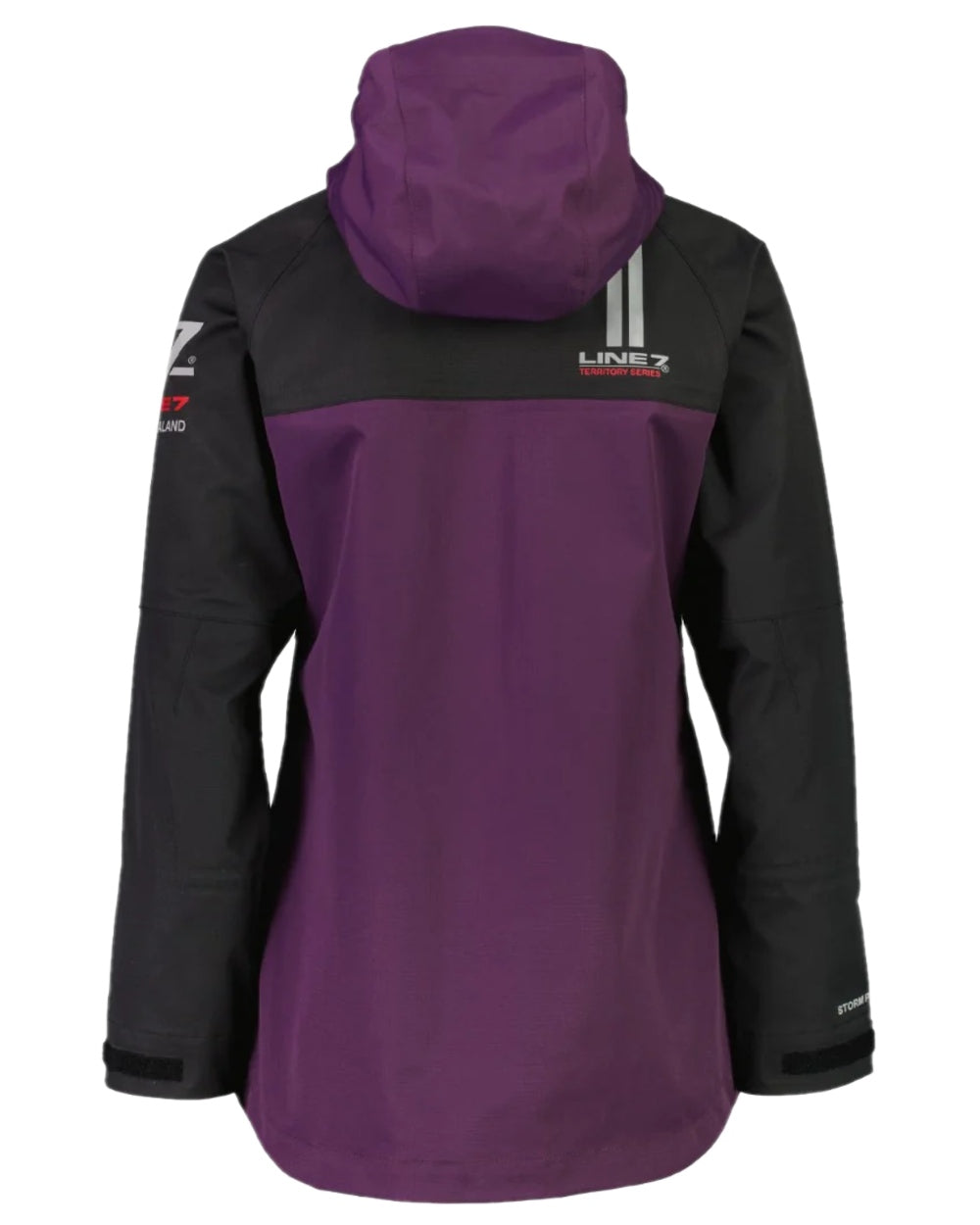 Blackberry Black Colour Line 7 Womens Territory Storm Pro20 Waterproof Jacket on white background 