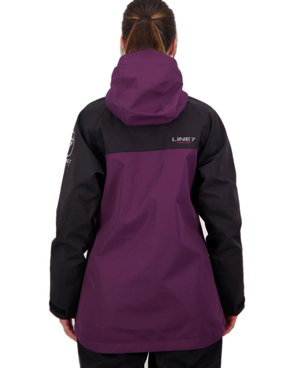 Blackberry Black Colour Line 7 Womens Territory Storm Pro20 Waterproof Jacket on white background 