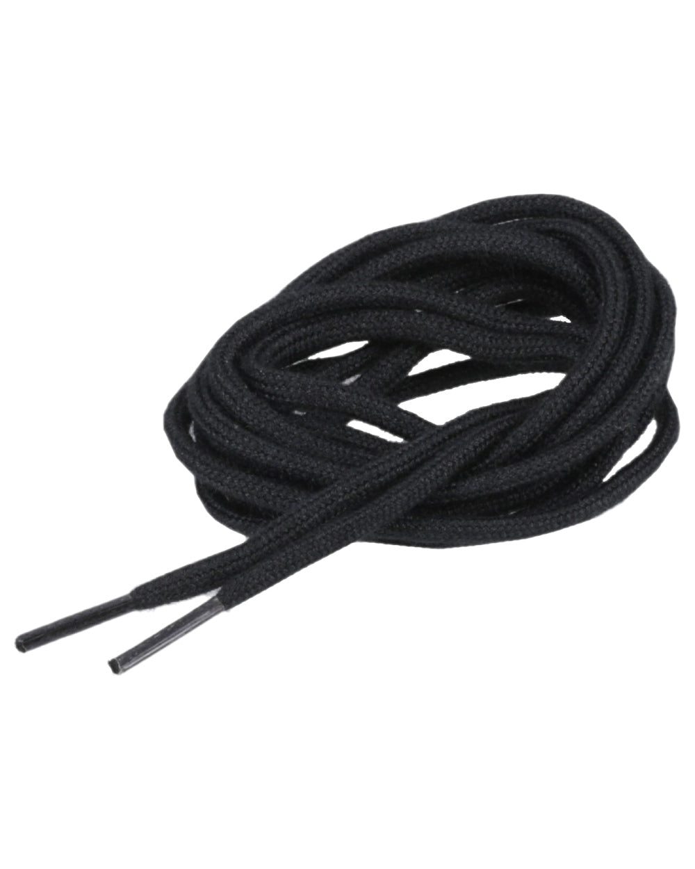 Black Coloured Magnum 4MM Flame Retardant Laces 205CM on white background 