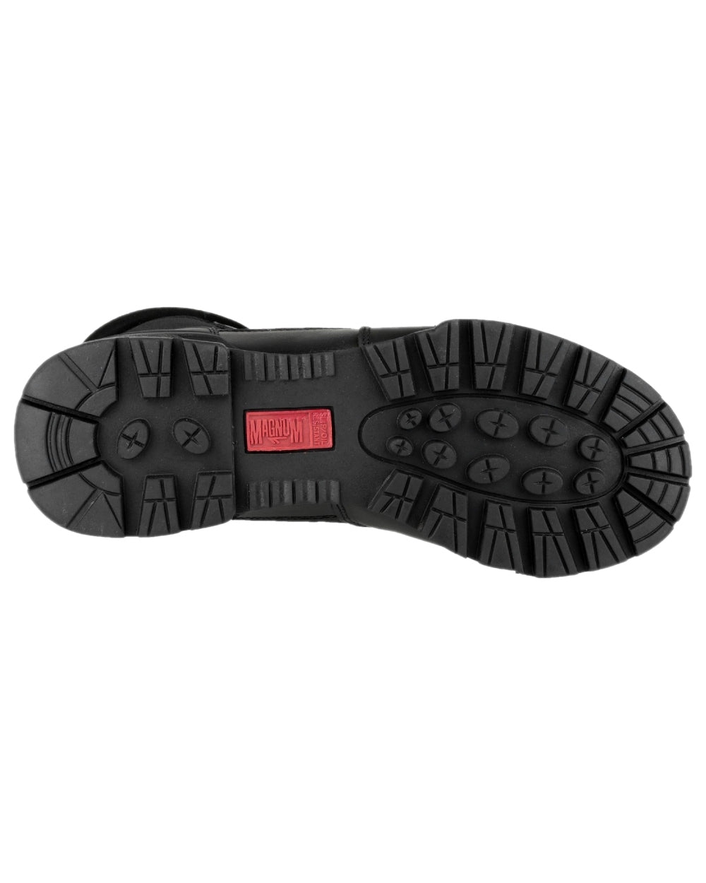 Black Coloured Magnum Mens Classic Uniform Boots on white background 