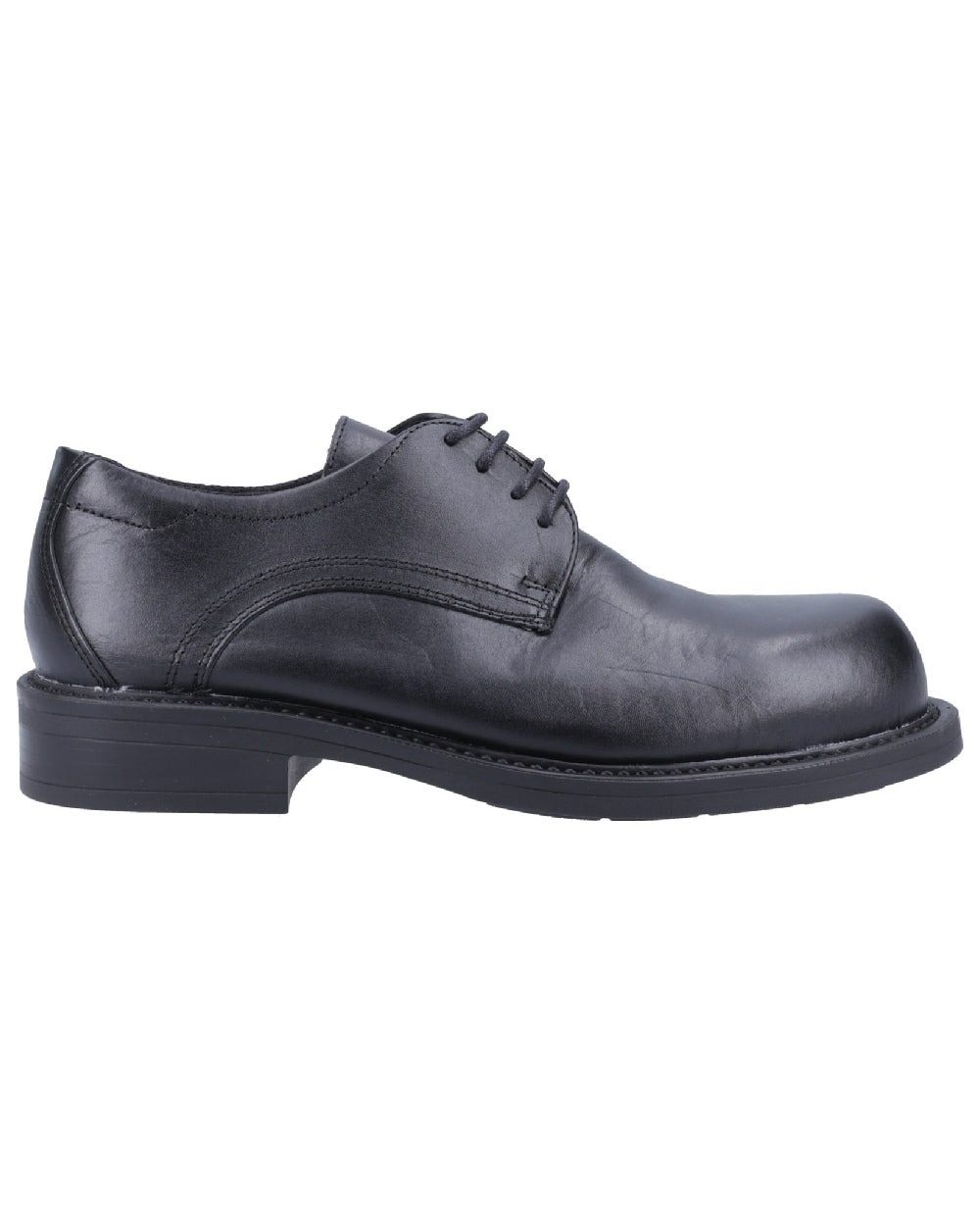 Black Coloured Magnum Mens Duty Lite CT Uniform Safety Shoes on white background 