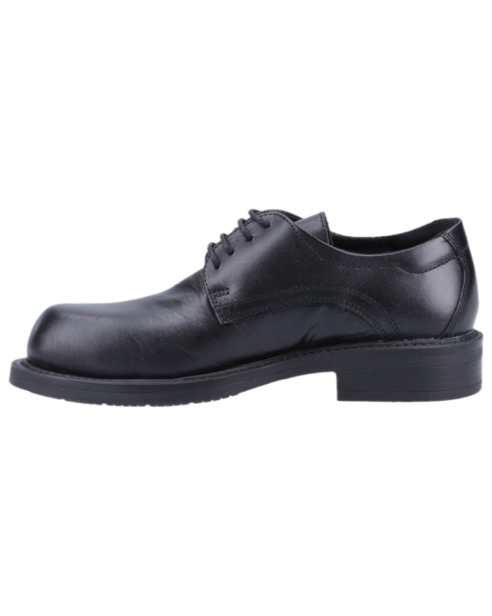 Black Coloured Magnum Mens Duty Lite CT Uniform Safety Shoes on white background 