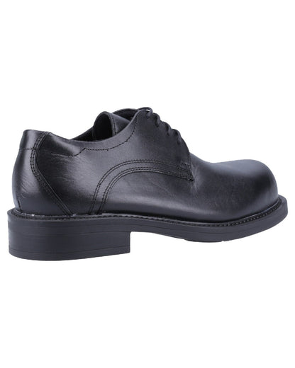 Black Coloured Magnum Mens Duty Lite CT Uniform Safety Shoes on white background 