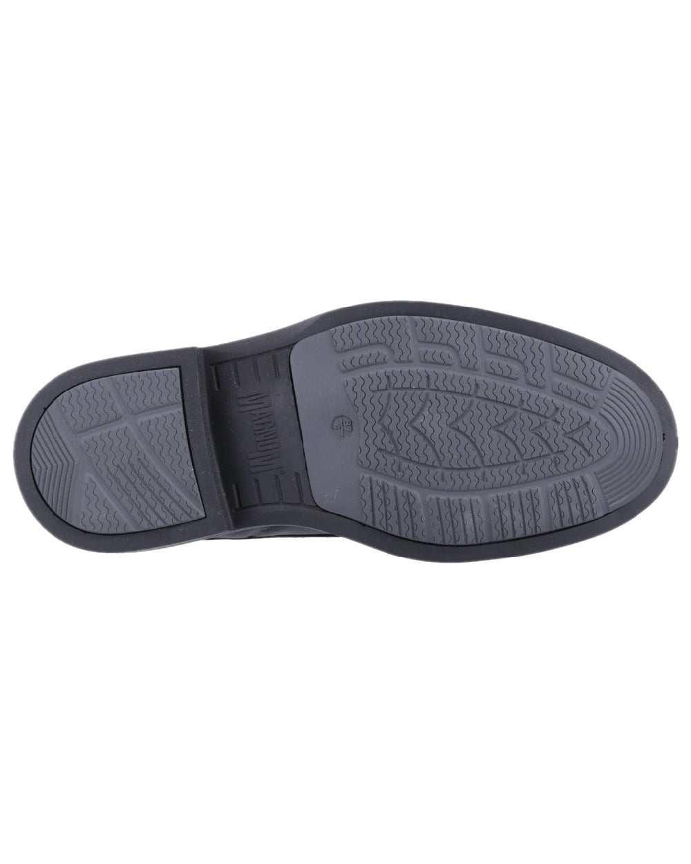 Black Coloured Magnum Mens Duty Lite CT Uniform Safety Shoes on white background 