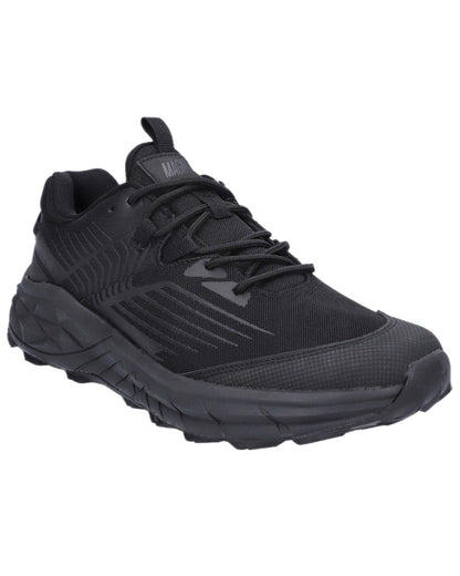 Black Coloured Magnum Mens Geo Storm 3.0 Trainers Shoes on white background 