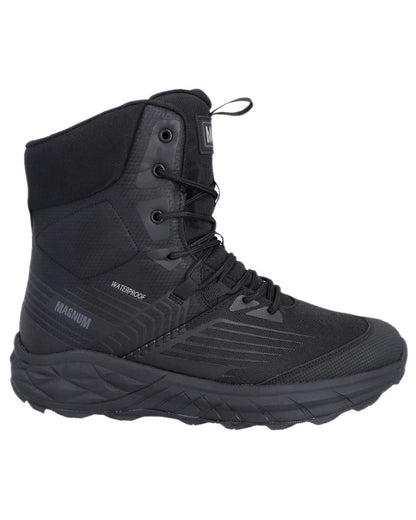 Black Coloured Magnum Mens Geo Storm 8.0 Waterproof Boots on white background 