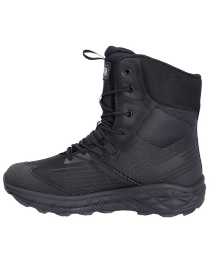 Black Coloured Magnum Mens Geo Storm 8.0 Waterproof Boots on white background 
