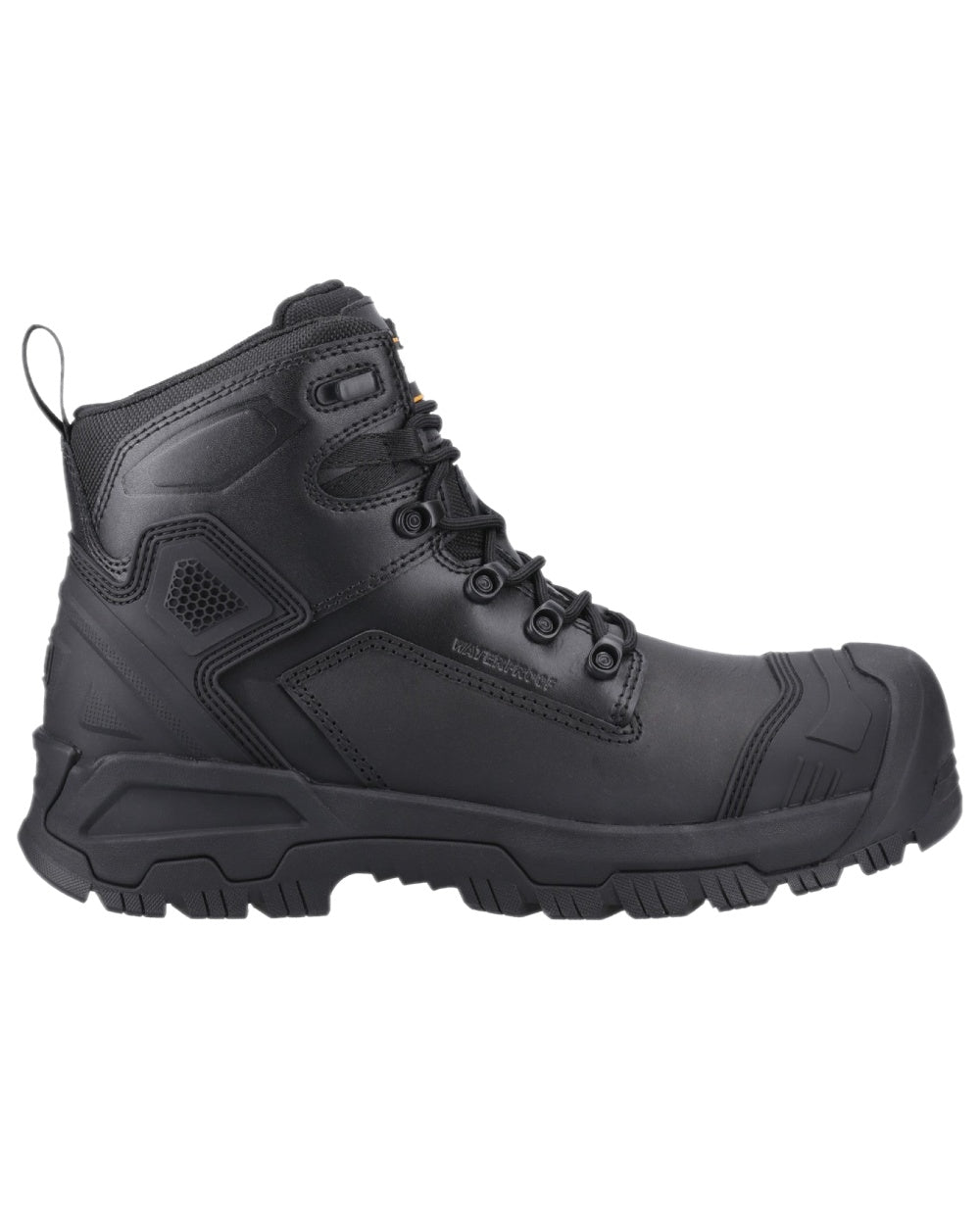 Black Coloured Magnum Mens Highway 6.0 Safety Boots on white background 