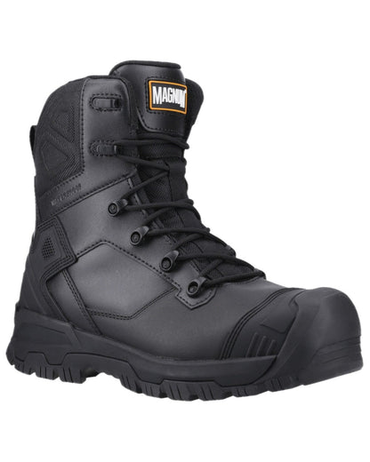 Black Coloured Magnum Mens Highway 8.0 Waterproof Safety Boots on white background 