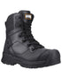 Black Coloured Magnum Mens Highway 8.0 Waterproof Safety Boots on white background 